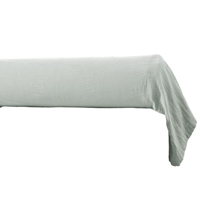 Taie de traversin Gaze de Coton Eucalyptus Bleu Clair 85 x 185 cm