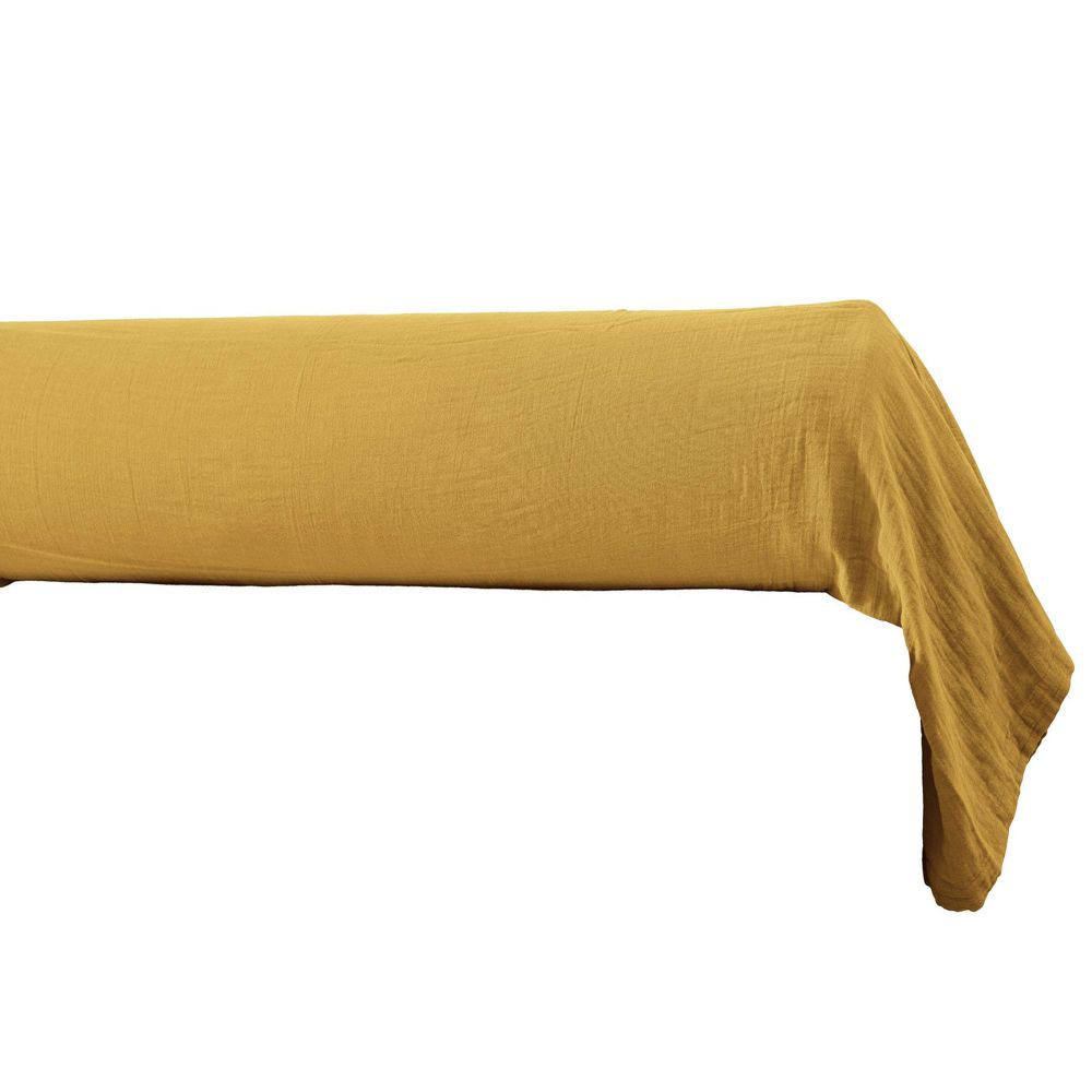 Taie de traversin Gaze de coton Safran 85 x 185 cm