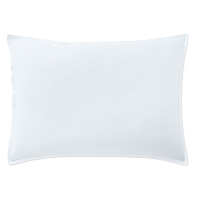 Taie d’oreiller Percale de Coton Blanc Nuage 50 x 70 cm