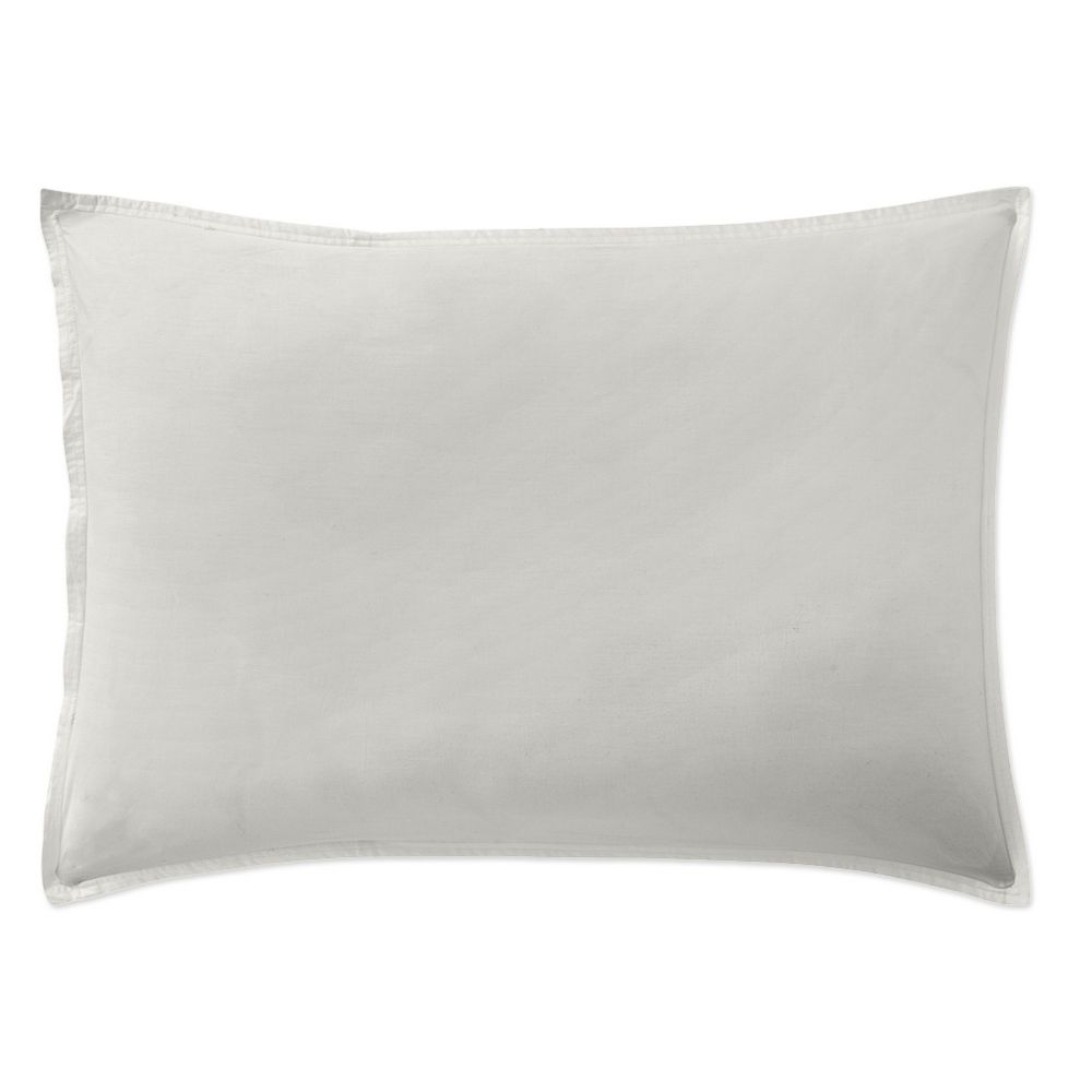 Taie d’oreiller Percale de Coton Gris Perle 50 x 70 cm