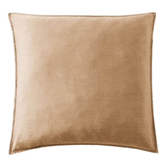 Taie d’oreiller Lyocell Camel 63 x 63 cm