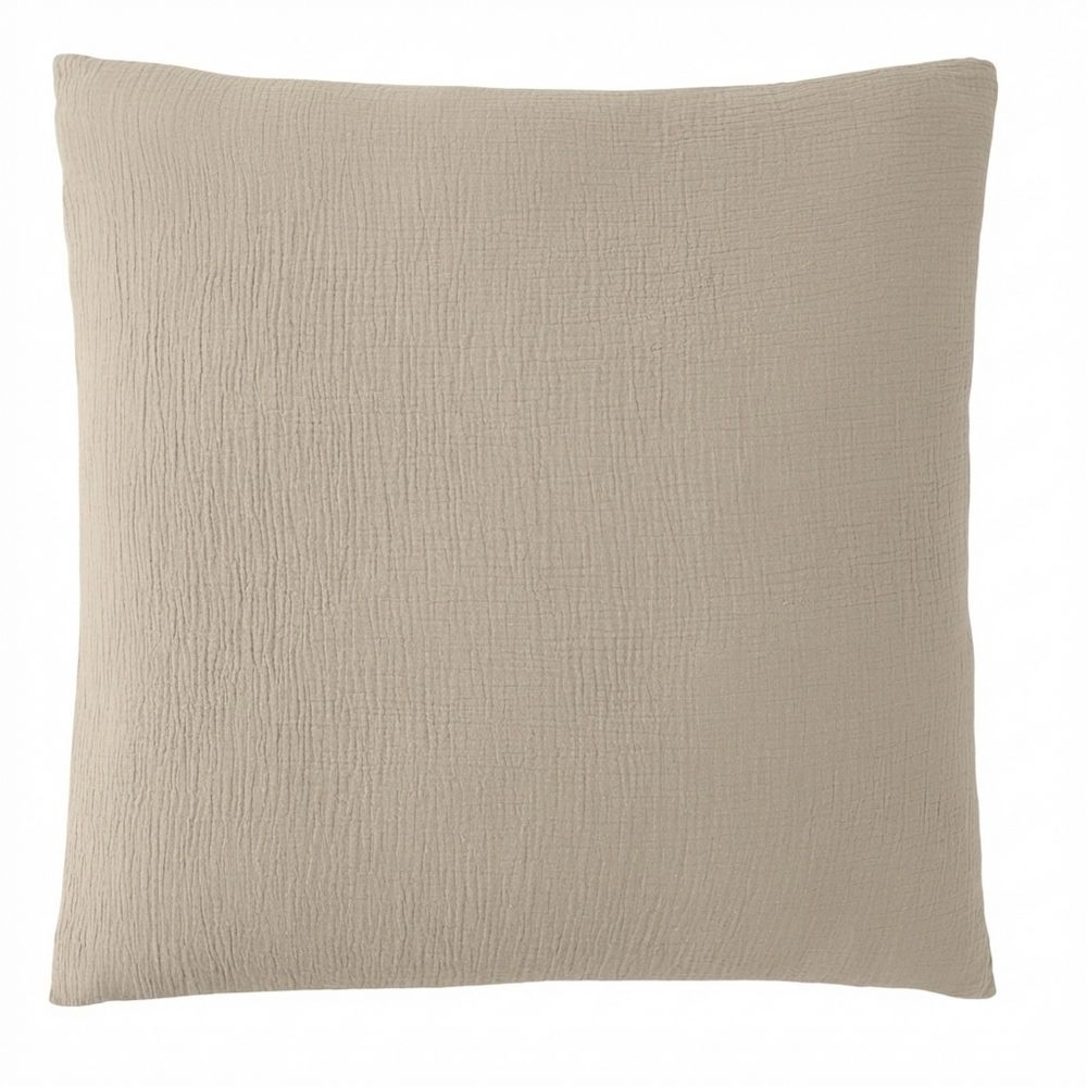 Taie d’oreiller Gaze de Coton Naturel 65 x 65 cm