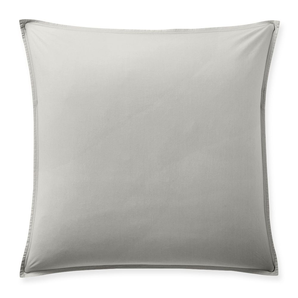 Taie d’oreiller Percale de Coton Gris Perle 65 x 65 cm