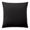 Taie d’oreiller Percale de Coton Noir 65 x 65 cm