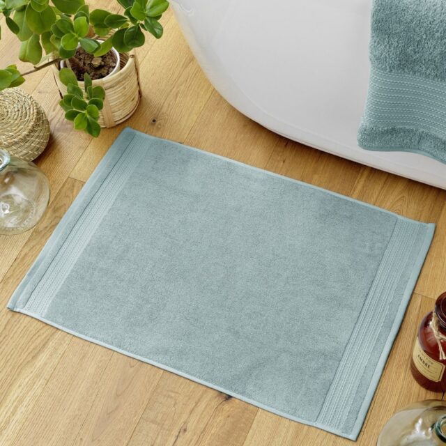 Tapis de bain Coton Bleu Glacier 50 x 70 cm