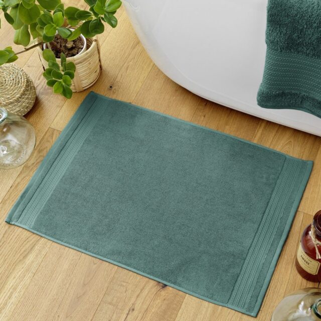 Tapis de bain Coton Emeraude Émeraude 50 x 70 cm