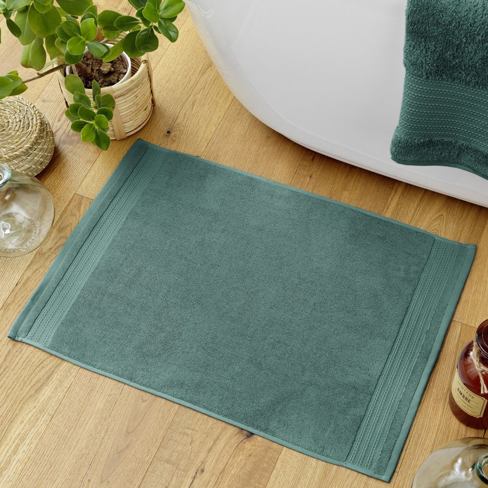 Tapis de bain Coton Emeraude Émeraude 50 x 70 cm