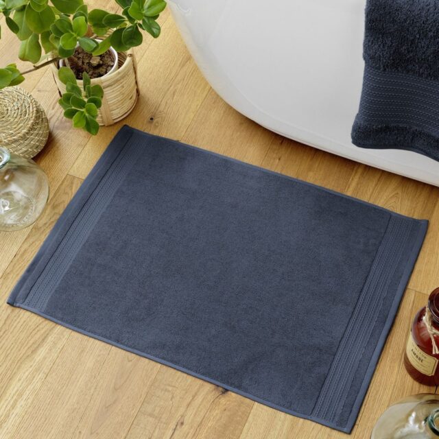 Tapis de bain Coton Minuit 50 x 70 cm